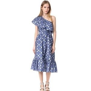 Shoshanna Mykonos One Shoulder Dress Sz 2P